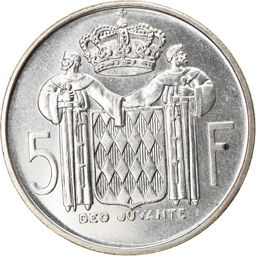 Coin, Monaco, Rainier III, 5 Francs, 1960, AU(55-58), Silver, KM:141