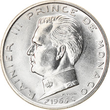 Coin, Monaco, Rainier III, 5 Francs, 1966, AU(55-58), Silver, KM:141, Gadoury:MC
