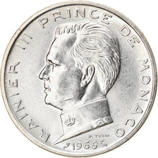 Coin, Monaco, Rainier III, 5 Francs, 1966, AU(50-53), Silver, KM:141