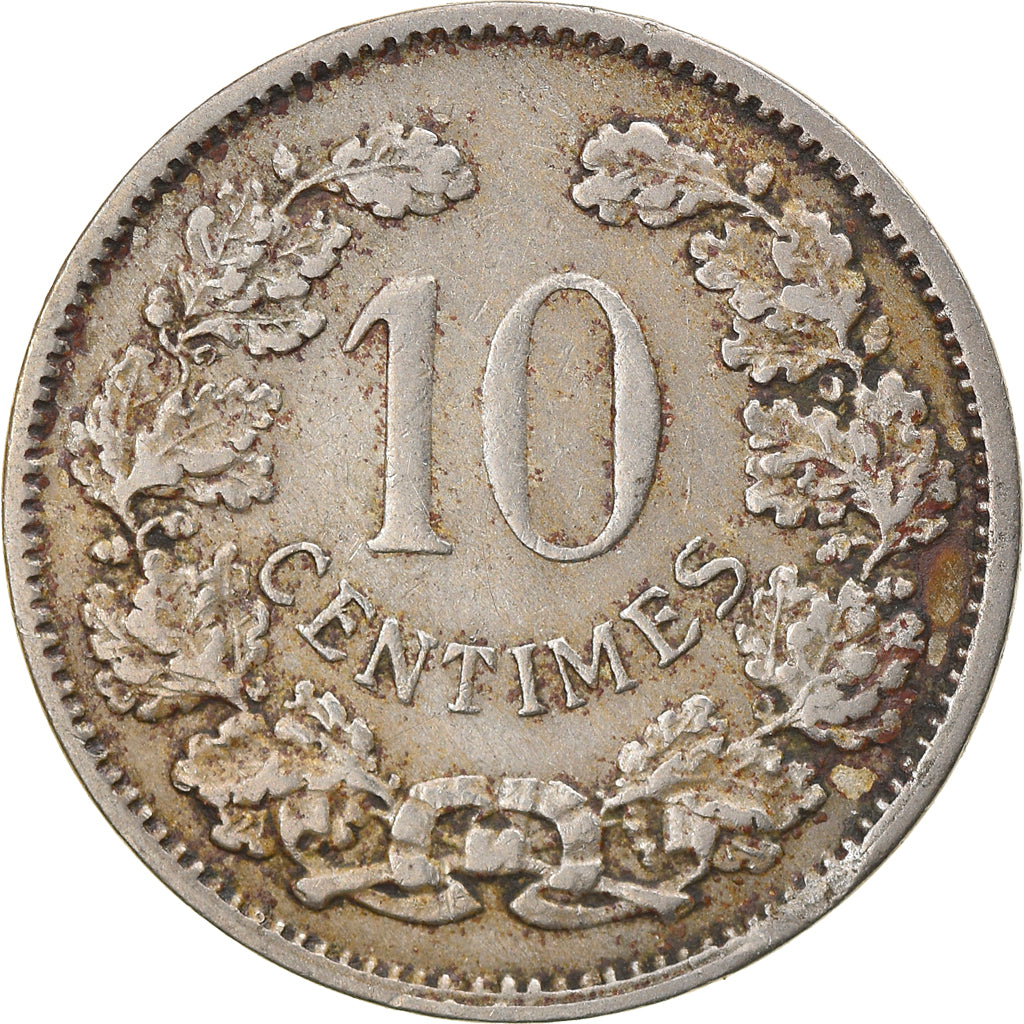 Coin, Luxembourg, Adolphe, 10 Centimes, 1901, EF(40-45), Copper-nickel, KM:25