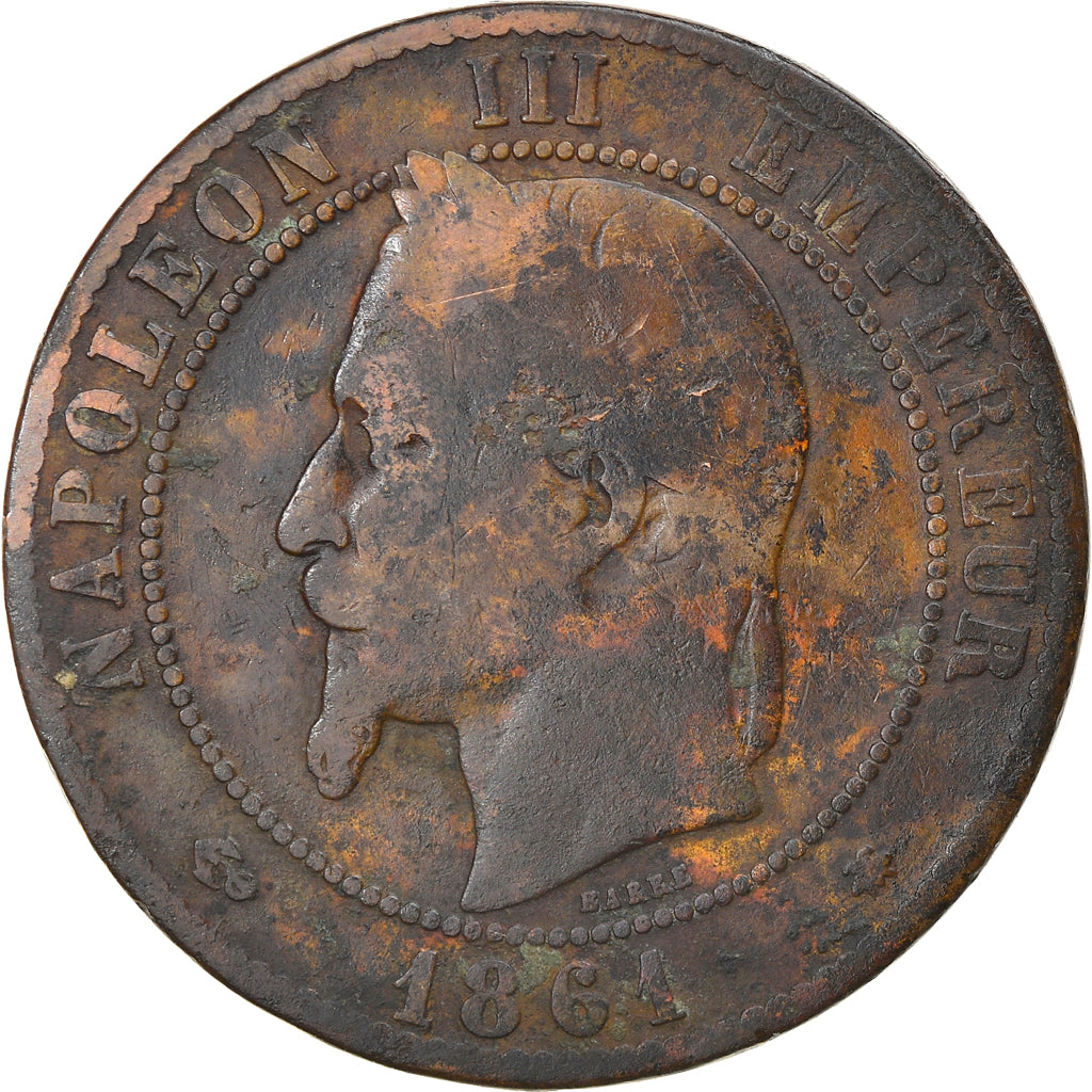 Münze, Frankreich, Napoleon III, Napoléon III, 10 Centimes, 1861, Paris, SGE+