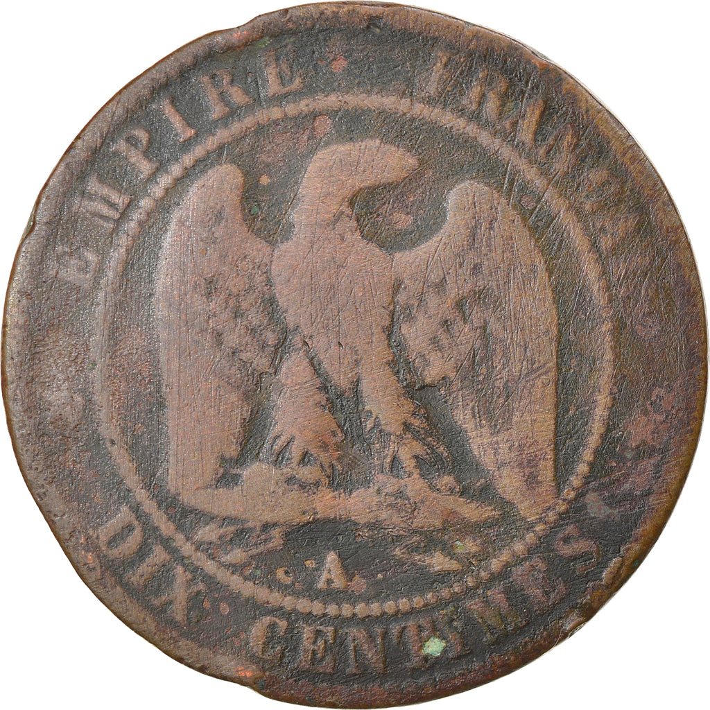 Coin, France, Napoleon III, Napoléon III, 10 Centimes, 1865, Paris, F(12-15)
