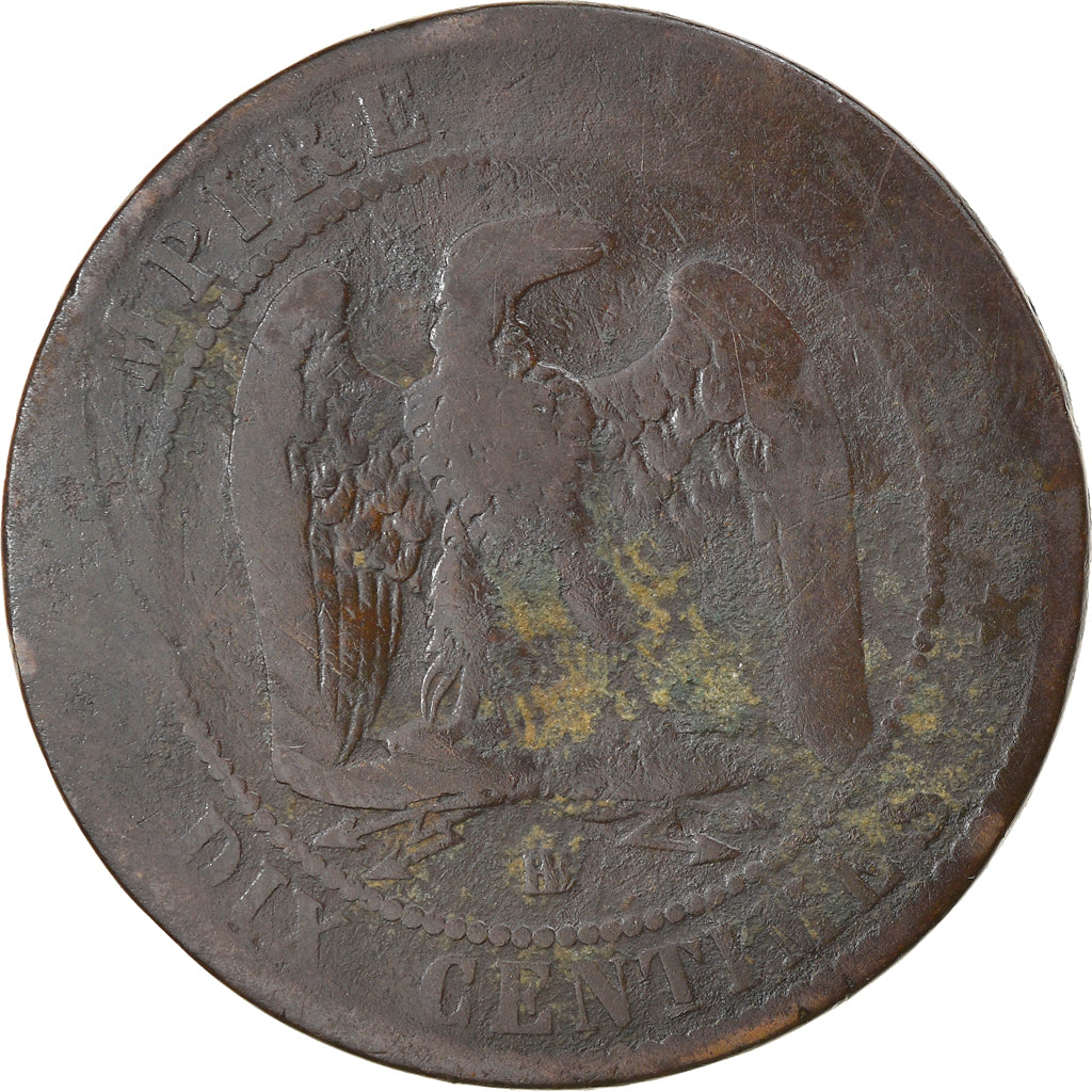 Münze, Frankreich, Napoleon III, Napoléon III, 10 Centimes, 1861, Strasbourg