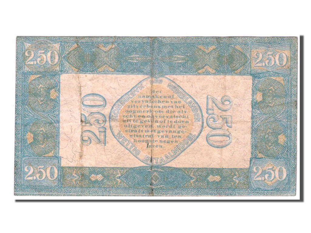Banknote, Netherlands, 2 1/2 Gulden, 1923, EF(40-45)