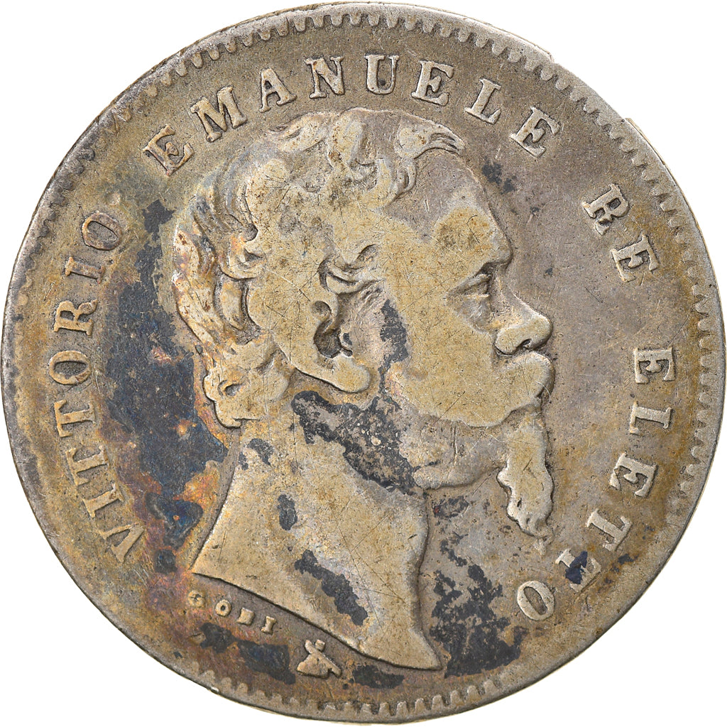 Coin, ITALIAN STATES, EMILIA, Vittorio Emanuele II, Lira, 1860, Florence