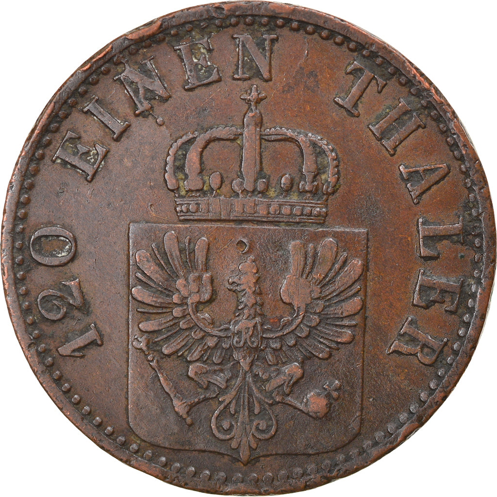 Moneta, Landy niemieckie, PRUSSIA, Wilhelm I, 3 Pfennig, 1867, Berlin