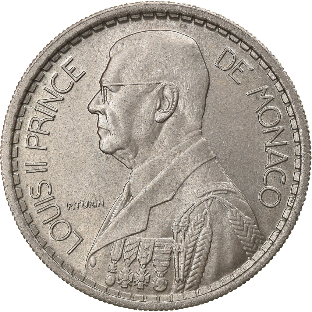 Coin, Monaco, Louis II, 10 Francs, 1946, AU(55-58), Copper-nickel, KM:123