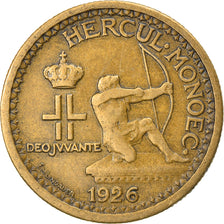 Coin, Monaco, Louis II, 50 Centimes, 1926, Poissy, VF(30-35), Aluminum-Bronze