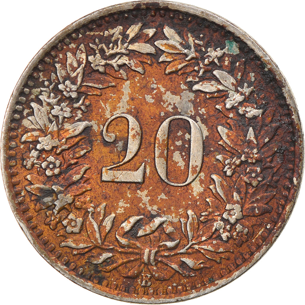 Monnaie, Suisse, 20 Rappen, 1962, Bern, TB, Copper-nickel, KM:29a