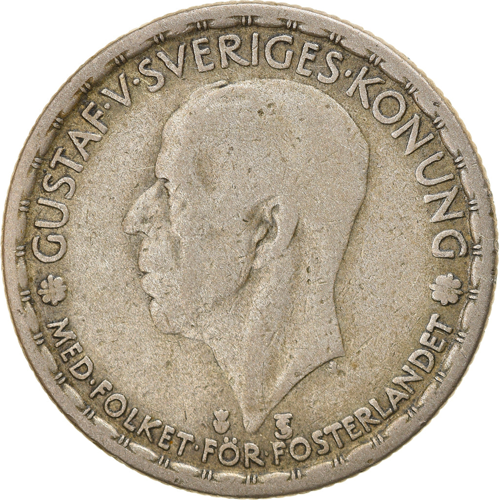 Coin, Sweden, Gustaf V, Krona, 1948, VF(20-25), Silver, KM:814