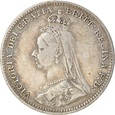 Coin, Great Britain, Victoria, 3 Pence, 1891, VF(20-25), Silver, KM:758