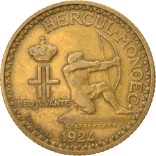 Münze, Monaco, Louis II, 2 Francs, 1924, Poissy, SS, Aluminum-Bronze, KM:112