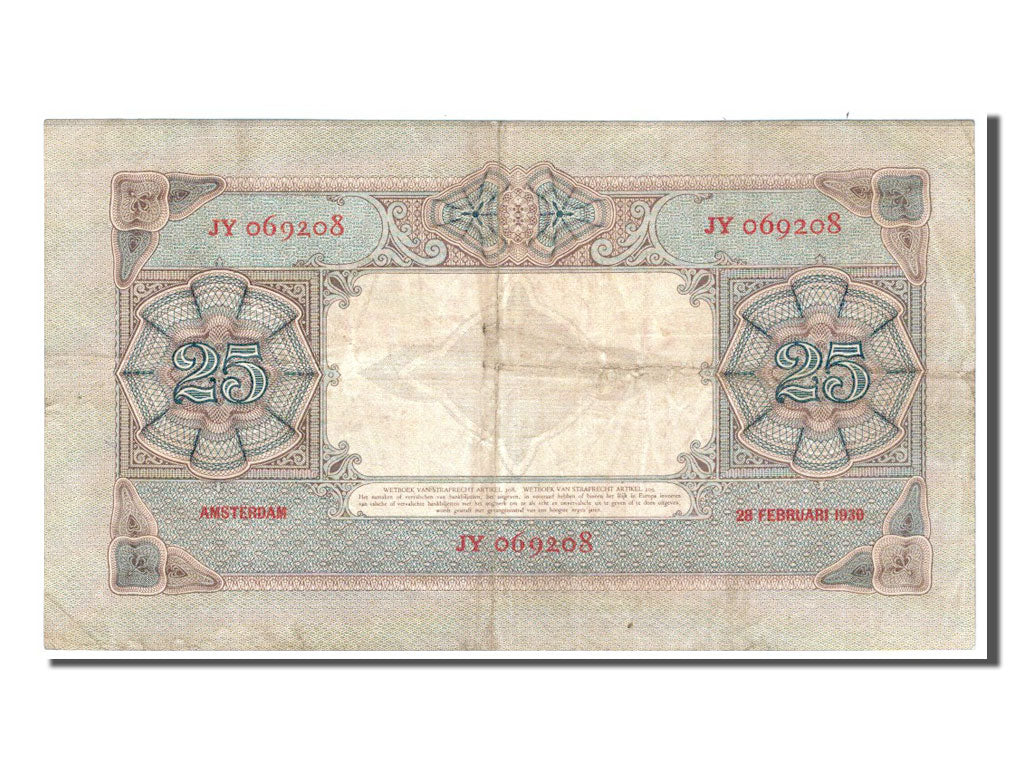 Netherlands, 25 Gulden, 1930, KM #46, EF(40-45), JY