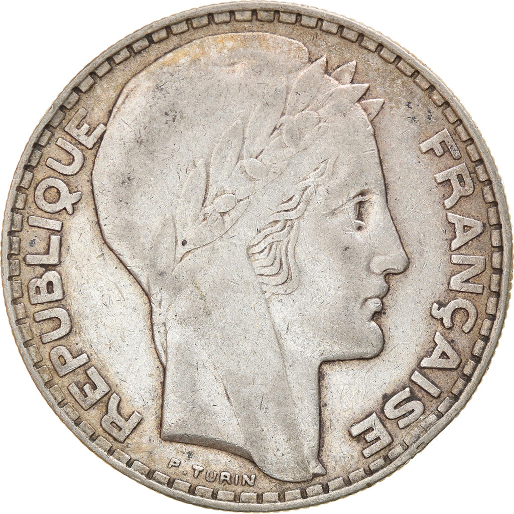Moeda, França, Turin, 20 Francs, 1933, Paris, EF(40-45), Prata, KM:879