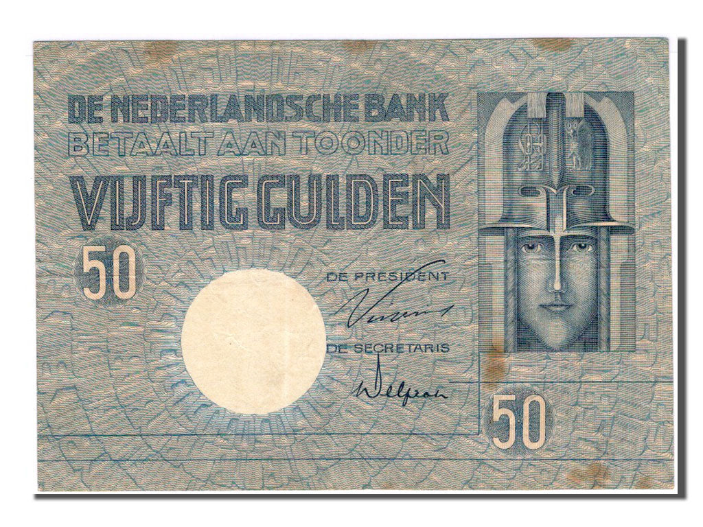 Netherlands, 50 Gulden, 1929, EF(40-45), AZ