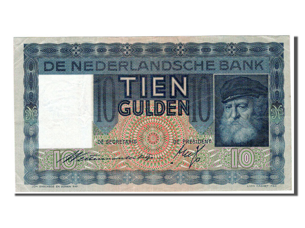 Netherlands, 10 Gulden, 1939, EF(40-45), 5R0