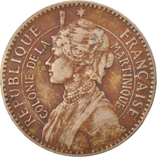 Monnaie, Martinique, Franc, 1897, Paris, TTB+, Copper-nickel, KM:41