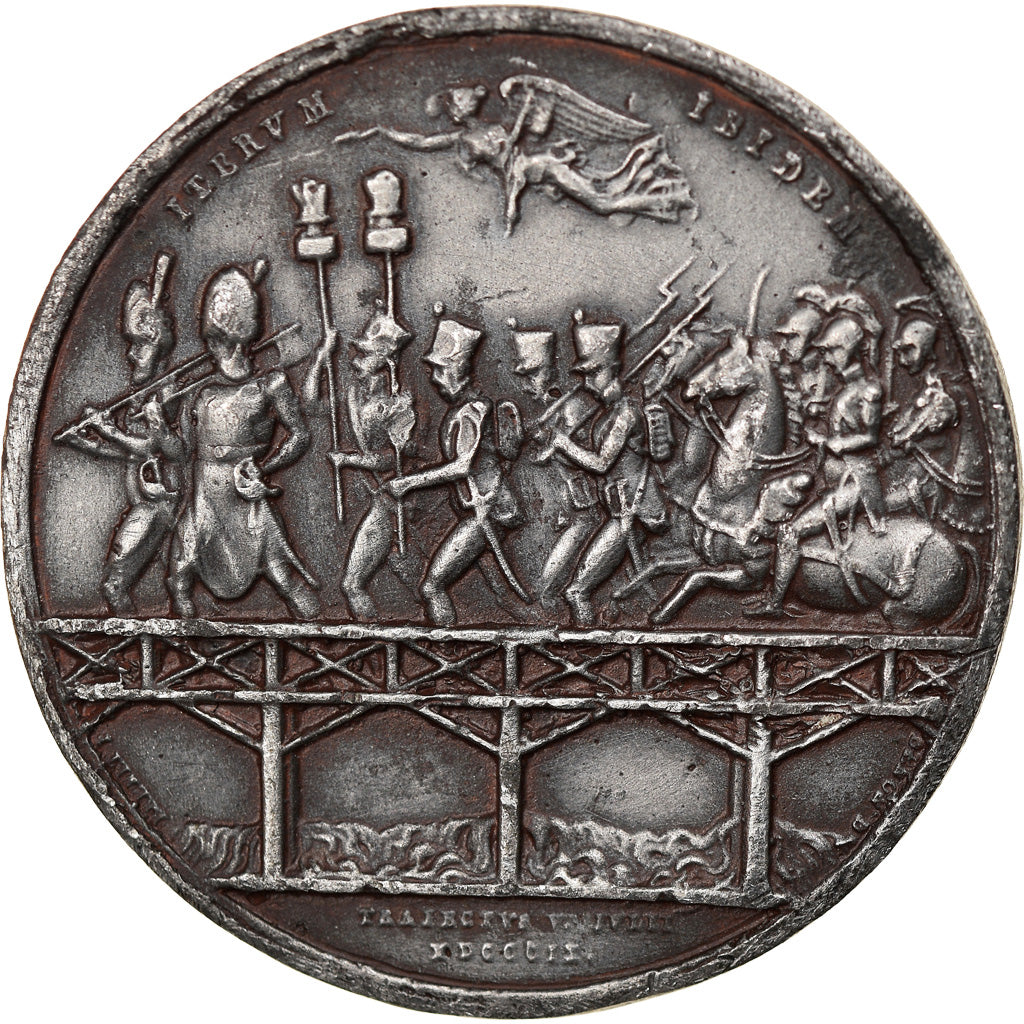 France, Medal, Napoléon Ier, Bataille d'Essling (1809), History, 1809, Denon /
