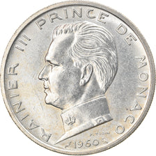 Coin, Monaco, Rainier III, 5 Francs, 1960, EF(40-45), Silver, KM:141