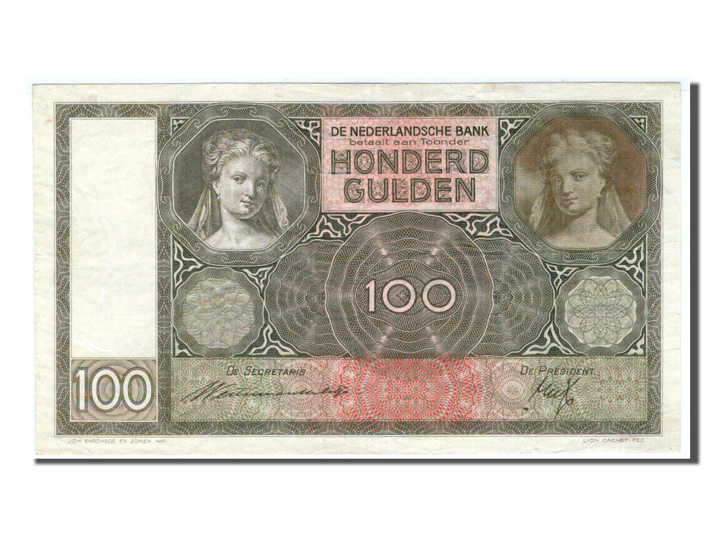 Banknote, Netherlands, 100 Gulden, 1935, AU(50-53)