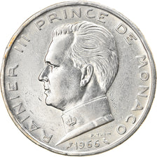 Coin, Monaco, Rainier III, 5 Francs, 1966, AU(50-53), Silver, KM:141, Gadoury:MC