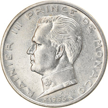 Coin, Monaco, Rainier III, 5 Francs, 1966, EF(40-45), Silver, KM:141, Gadoury:MC