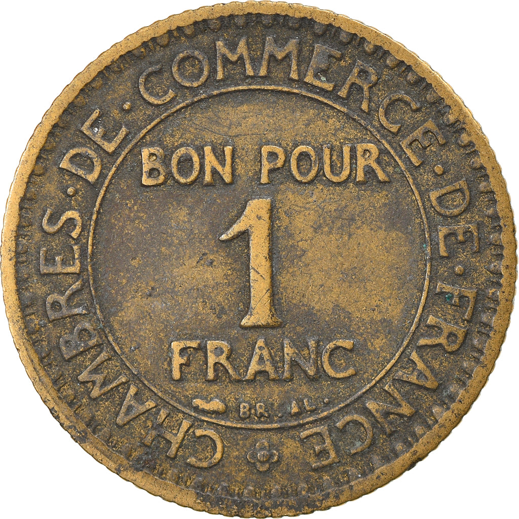 Coin, France, Chambre de commerce, Franc, 1923, Paris, VF(20-25)