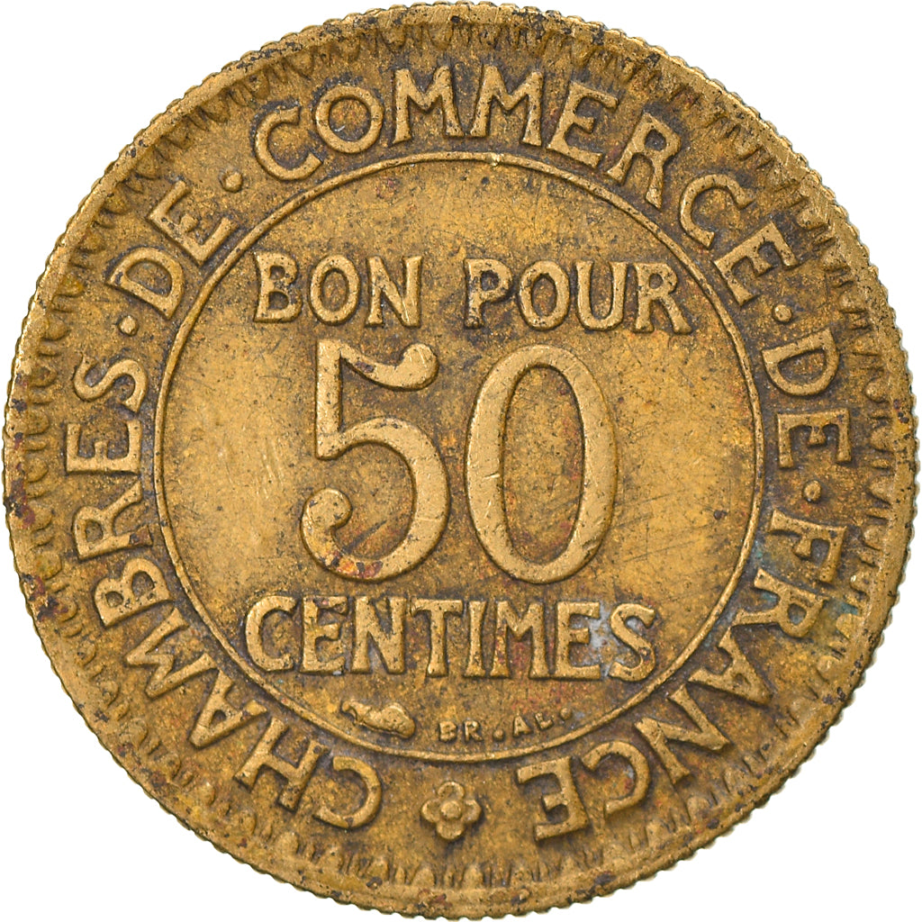 Coin, France, Chambre de commerce, 50 Centimes, 1926, Paris, VF(30-35)