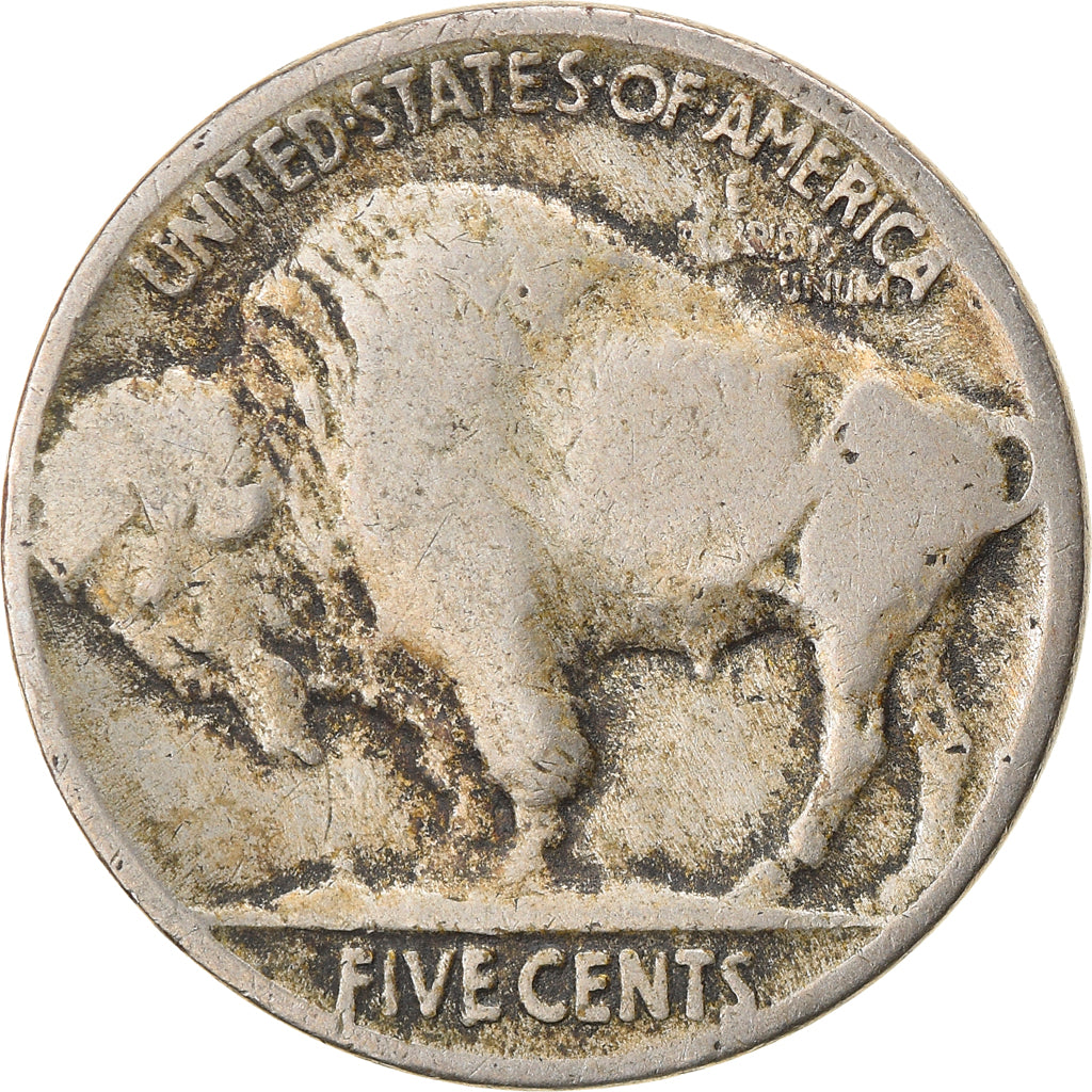 Monnaie, États-Unis, Buffalo Nickel, 5 Cents, 1917, U.S. Mint, Philadelphie