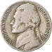 Coin, United States, Jefferson Nickel, 5 Cents, 1949, U.S. Mint, Denver