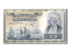 Banknote, Netherlands, 20 Gulden, 1941, AU(55-58)