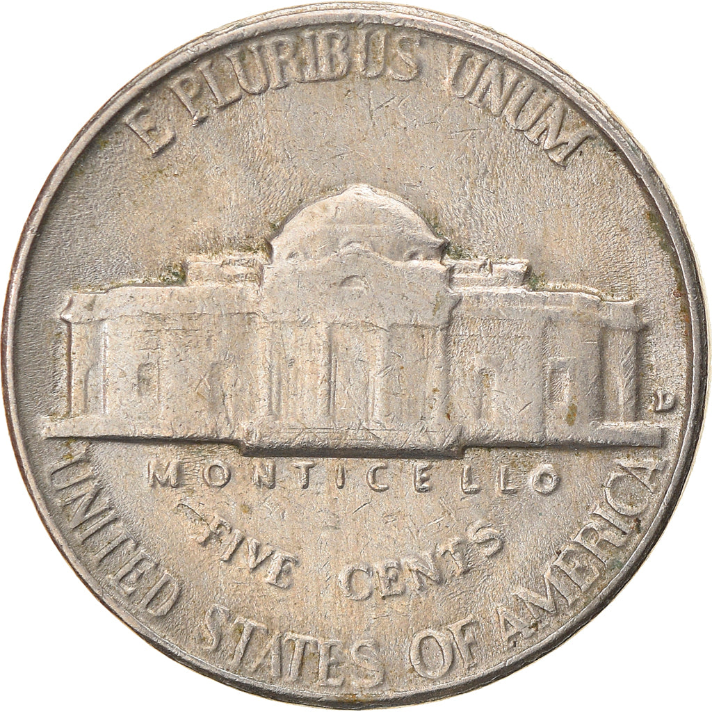 Moneta, Stati Uniti, Jefferson Nickel, 5 Cents, 1957, U.S. Mint, Denver, MB