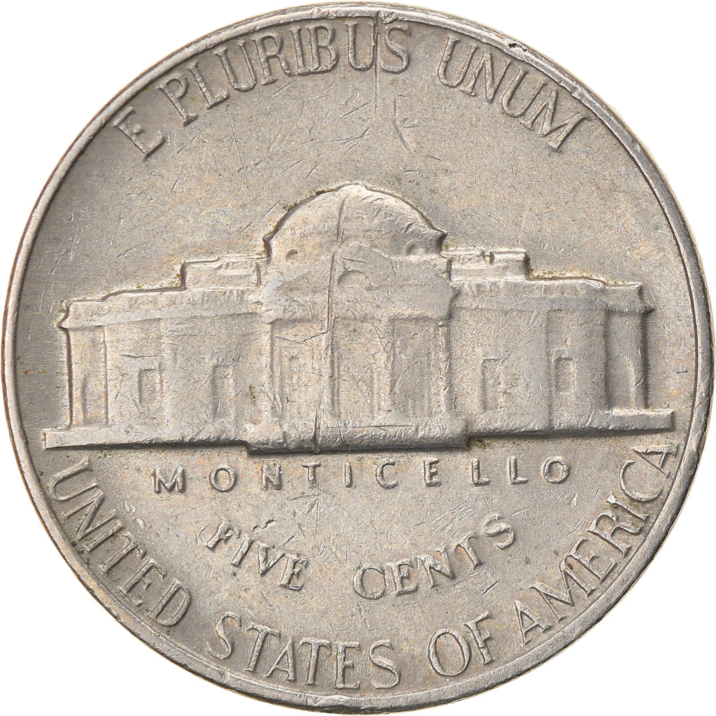 Münze, Vereinigte Staaten, Jefferson Nickel, 5 Cents, 1968, U.S. Mint, Denver