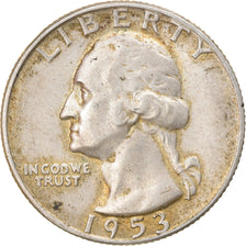 Coin, United States, Washington Quarter, Quarter, 1953, U.S. Mint, Denver