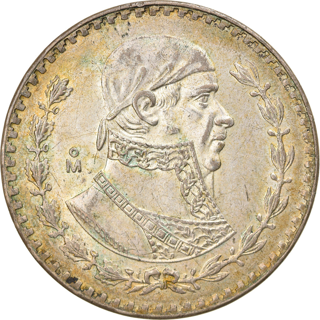 Moneda, México, Peso, 1958, Mexico City, MBC, Plata, KM:459