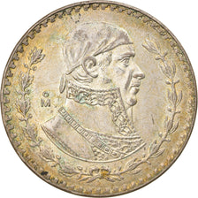 Moneda, México, Peso, 1958, Mexico City, MBC, Plata, KM:459