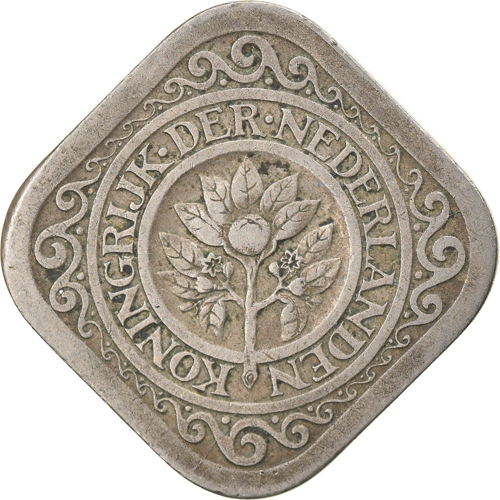 Coin, Netherlands, Wilhelmina I, 5 Cents, 1914, VF(30-35), Copper-nickel, KM:153