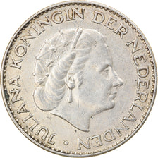Coin, Netherlands, Juliana, Gulden, 1966, EF(40-45), Silver, KM:184
