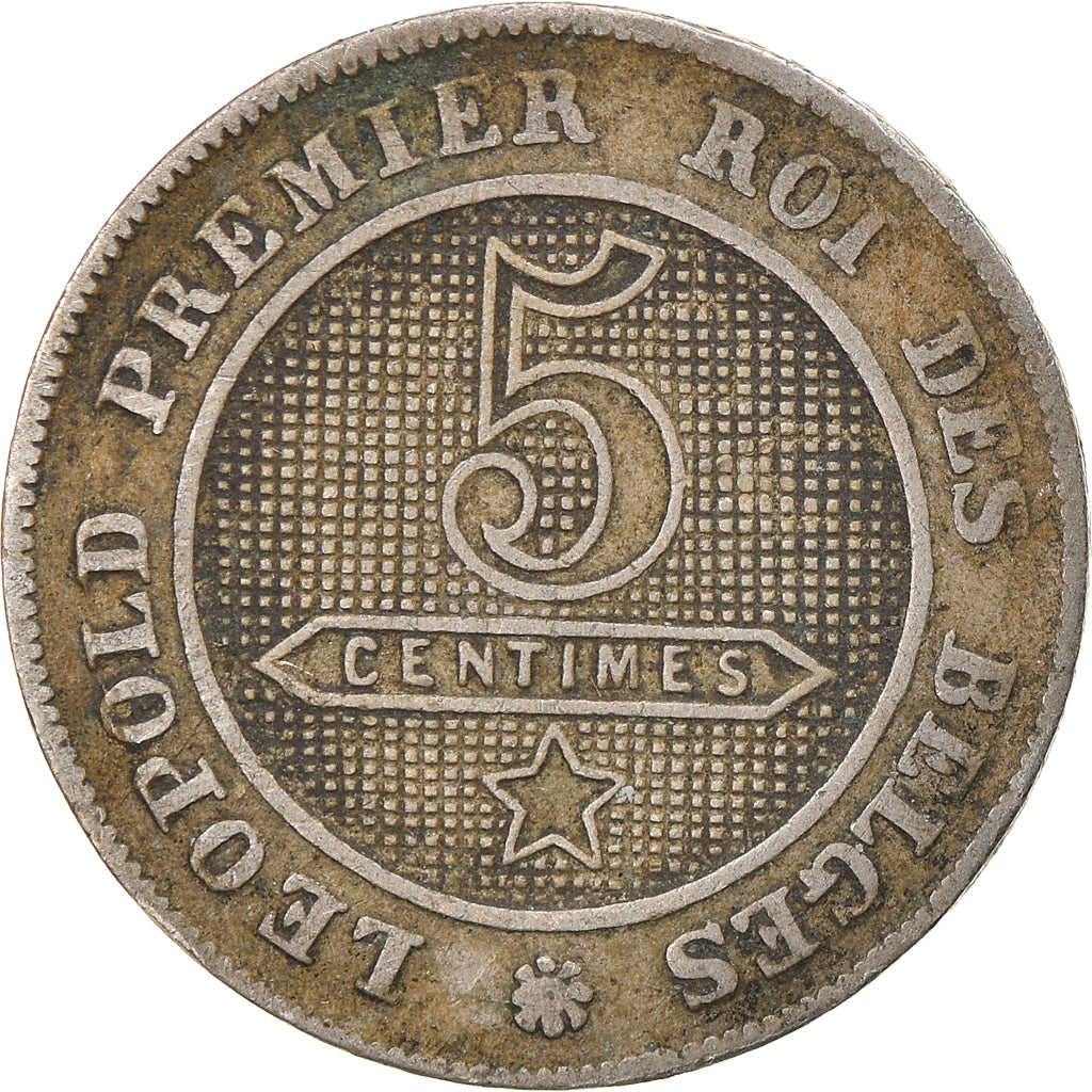 Münze, Belgien, Leopold I, 5 Centimes, 1862, SS, Copper-nickel, KM:21