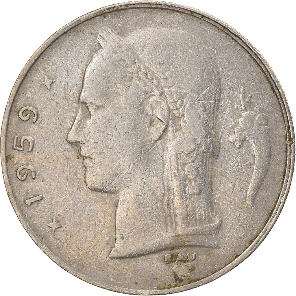 Coin, Belgium, Franc, 1959, VF(20-25), Copper-nickel, KM:143.1