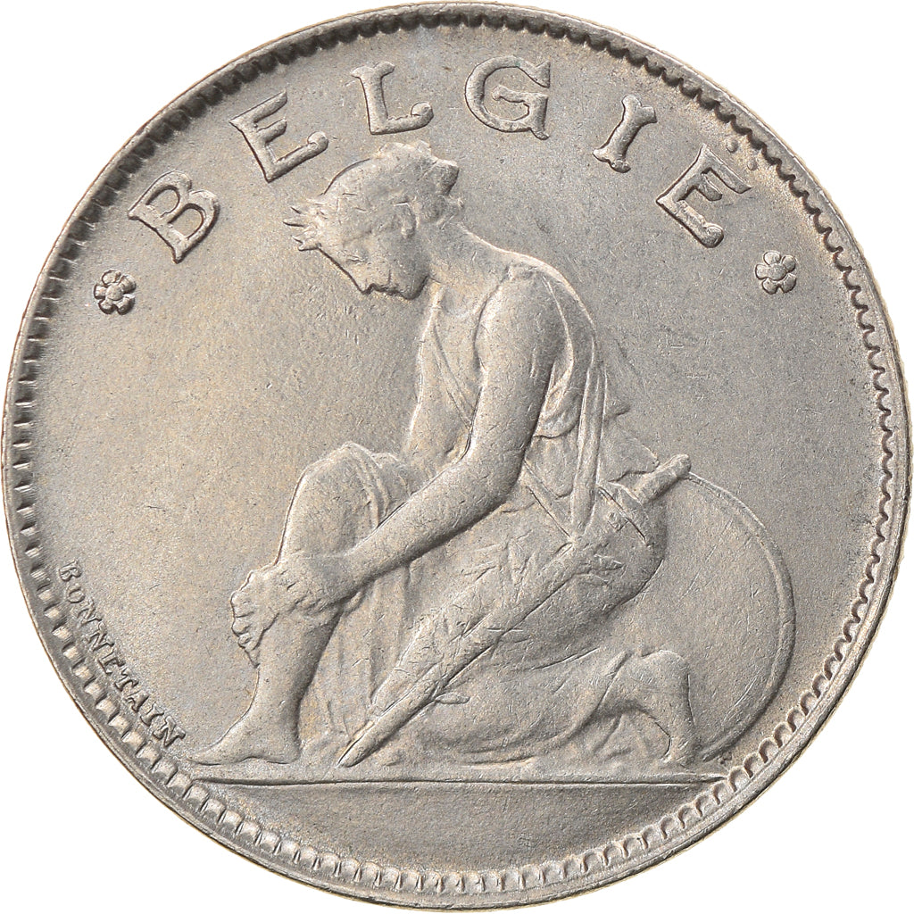 Münze, Belgien, Franc, 1922, SS+, Nickel, KM:90