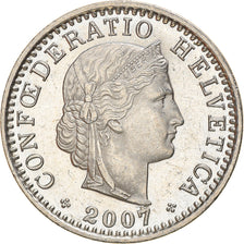 Moneta, Svizzera, 20 Rappen, 2007, Bern, BE, SPL-, Rame-nichel, KM:29a