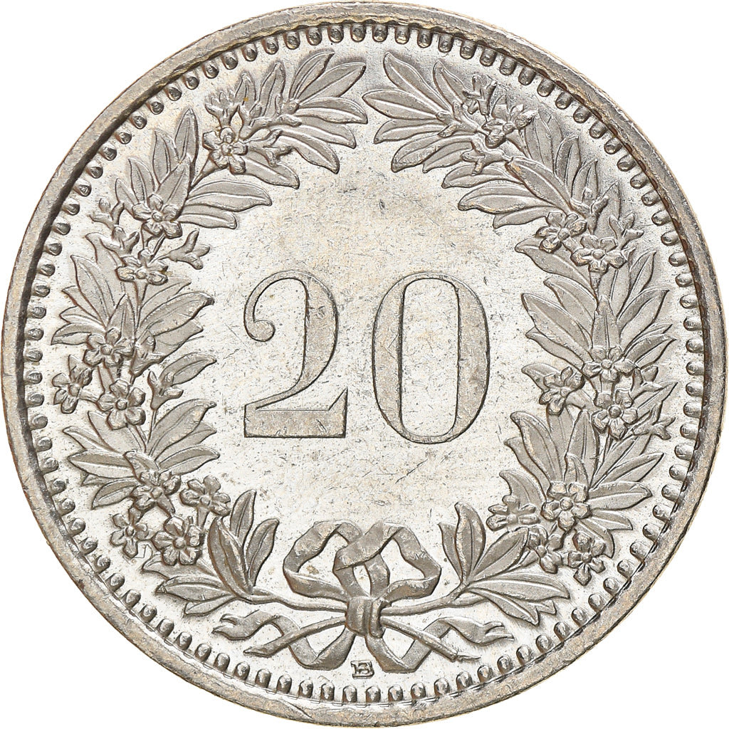 Moneta, Svizzera, 20 Rappen, 2007, Bern, BE, SPL-, Rame-nichel, KM:29a