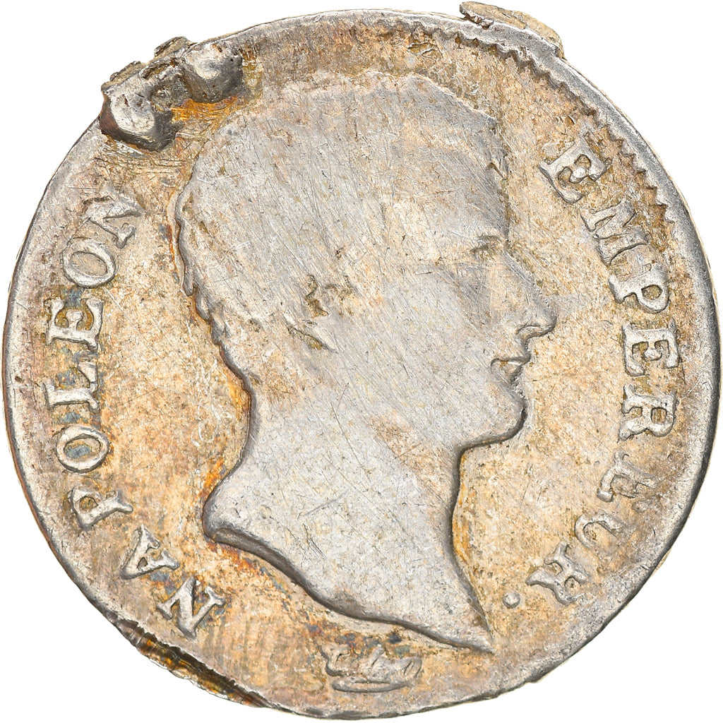 Moeda, França, Napoléon I, Franc, 1806, Paris, F(12-15), Prata, KM:672.1