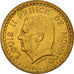 Coin, Monaco, Louis II, Franc, 1943, EF(40-45), Aluminum-Bronze, KM:120A