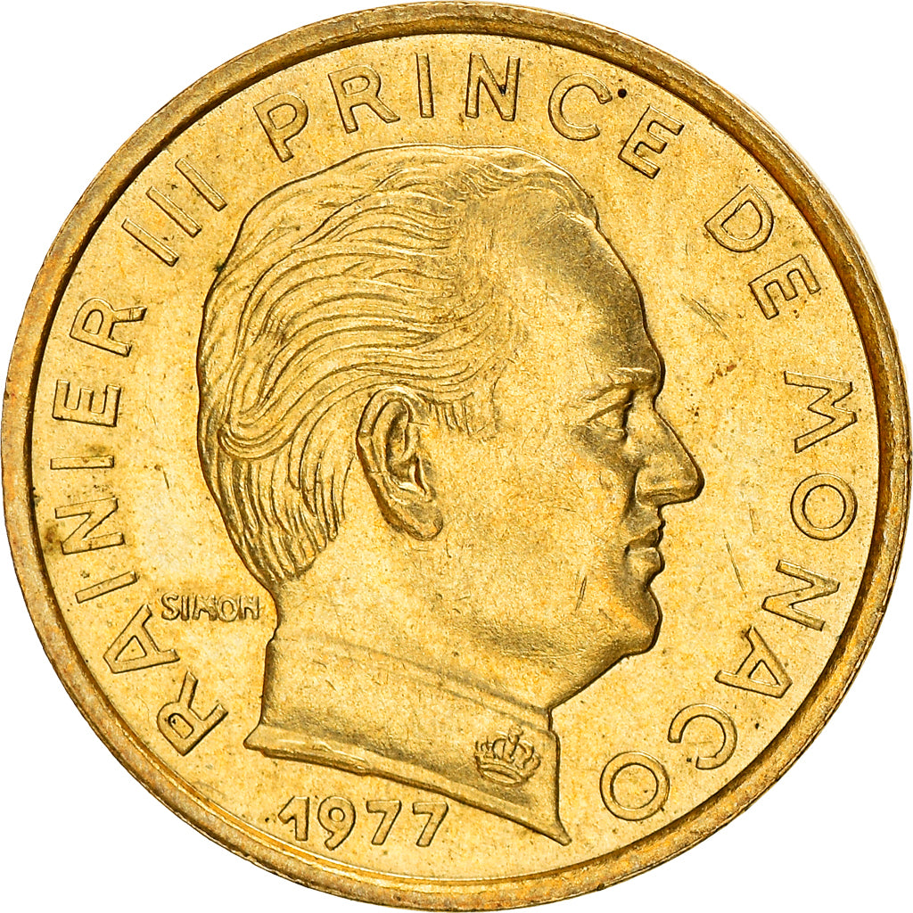 Coin, Monaco, Rainier III, 5 Centimes, 1977, AU(50-53), Aluminum-Bronze, KM:156