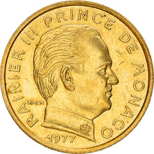 Coin, Monaco, Rainier III, 5 Centimes, 1977, AU(50-53), Aluminum-Bronze, KM:156