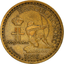 Moneta, Monaco, Louis II, 50 Centimes, 1926, Poissy, VF(30-35), Aluminium-Brąz