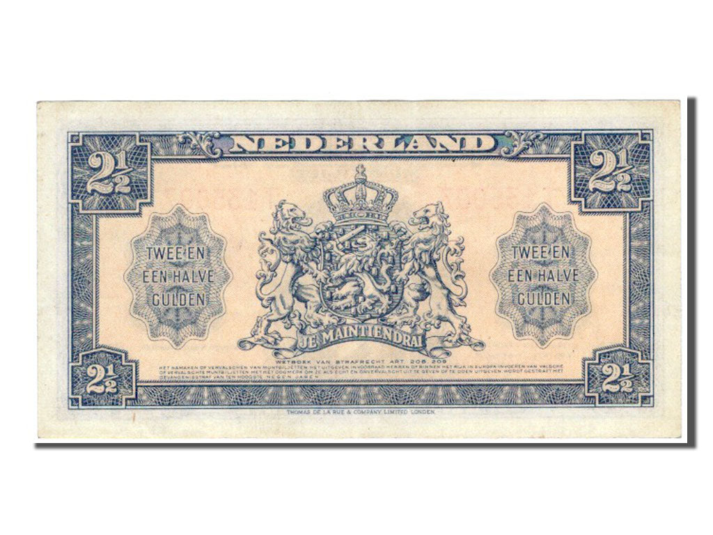 Paesi Bassi, 2 1/2 Gulden, 1945, SPL-