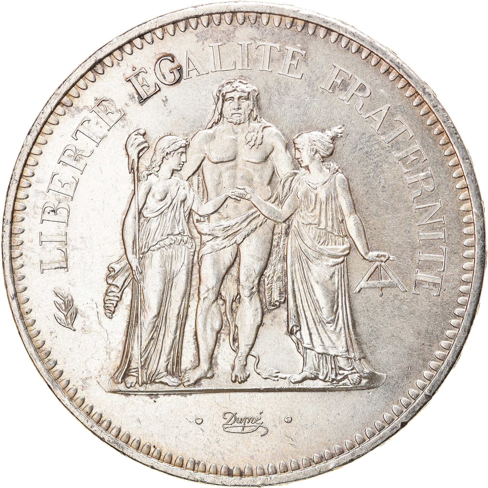 Coin, France, Hercule, 50 Francs, 1977, Paris, AU(50-53), Silver, KM:941.1
